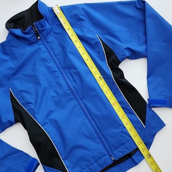 DryJoy's by FootJoy Womens Blue Wind Water Resistant Zip Up Jacket Lined Size XS - Picture 15 of 15